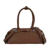 Bolsos Estilo Coreano para Mujer 2026 Nueva Llegada Moda de Nicho Bolso Cubo Simple Retro Bolso Almohada Versátil Bolso Cruzado de Lujo Ligero