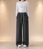 Calça de maternidade para o outono, calça pantalona para usar ao ar livre, novos estilos de outono e inverno, que não aperta a barriga, estampa de porcelana azul e branca, calça casual reta para grávidas