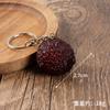 Modelo de fruta em miniatura de simulação de PVC morango laranja chaveiro pingente de bolsa brinquedo de casa de brincar de comida em miniatura