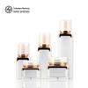 Conjunto de cosméticos de alta qualidade frasco 100ml quadrado acrílico frasco pump para loção produtos de cuidados com a pele de alta qualidade reembalados