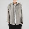 Camisa de Manga Larga para Hombre LKTM # Nueva de Primavera para Hombre de Alto Grado Perceptiva Simple Casual Versátil Chaqueta Camisa
