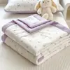 Novo Colchão de Verão 100% Algodão, Colcha de Ar Condicionado, Colcha Fina de Algodão Puro para Verão, Lavável à Máquina, Colcha Fina de Verão para Uma Pessoa