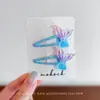 Presilha de Cabelo Cauda de Sereia Infantil para Meninas, Acessórios de Cabelo Coloridos em Degradê, Presilha de Cabelo Fofa de Desenho Animado, Ornamento de Cabelo para Bebês Meninas