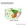 Oso Papá Noel Decoración Festiva Pegatinas Luminosas Dormitorio Sala de Estar Pared de Fondo Decoración del Hogar Pegatinas de Pared Autoadhesivas Pvc