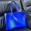 Bolsa de Mano de Tela No Tejida Colorida con Láser y Asa Larga, con Logotipo Impreso, Bolsa de Embalaje de Marca Moderna, Tienda de Zapatos para Mujer, Compras, Regalo