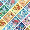 8 piezas de pegatinas impermeables de PVC de dibujos animados de peces con cambio de cara, graffiti cambiante, collage, decoración de animales marinos, funda para teléfono móvil, vaso de agua, patineta