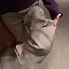 Calça Wide Leg Cáqui para Mulheres, Novo Estilo Verão 2026, Estilo Old Money, Cintura Alta, Emagrecimento, Calça de Alfaiataria Casual Solta