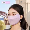 Jiaoxia Mismo Estilo Máscara de Protección Solar para Mujer Transpirable Delgada Alta Apariencia Protección UV Cara Completa Verano Seda de Hielo Parasol Cubierta Facial