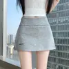 Falda de Chica Atractiva 2026 Verano Nuevo Estilo: Falda Deportiva con Abertura y Diseño Antiexposición