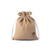 Bolsa de tela Wenwan con cordón para cuentas de plato bolsa de la suerte pulsera de cuentas de Buda bolsa para joyas bolsa de almacenamiento de lona de franela bolsa de brocado
