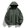 Chaqueta impermeable y cortavientos con capucha estilo montaña para primavera y otoño, unisex, casual, versátil y moderna prenda de abrigo
