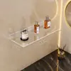 Estante de Almacenamiento de Acrílico para Baño Baño Inodoro Lavadero Montado en Pared sin Taladro Estante de Almacenamiento en Pared para Lavabo