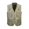 Chaleco Exterior Multibolsillos Fabricante Sanyou Talla Grande para Hombre Chaleco de Pesca Chaleco Casual Chaleco de Trabajo Listo para la Venta