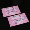 Portatarjetas Plegable a la Mitad Tarjeta de Agradecimiento Tarjeta Postventa Tarjeta de Felicitación Cinturón Tarjeta de Papel para Uñas Portátil Tarjeta de Empaque Impresión de Tarjetas Papel Perlado