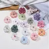 Flores de Seda Simuladas Multicoloridas de Seis Pétalas com Strass Flores Margaridas Pequenas Simuladas Acessórios de Cabelo DIY Suprimentos de Arte Floral Flores Soltas