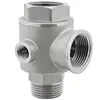 Válvula de cinco vias para bomba de água de frequência variável, aço inoxidável 304, válvula de parada de água embutida, adaptador de 5 vias, latão espessado, acessórios de pressão constante