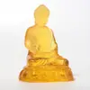 Buda Shakyamuni Vidro Três Tesouros Conjunto de Budas Templo Salão Budista Adoração Estátua de Buda de Vidro Estátua de Buda Escondida Ornamentos
