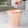 Basurero grande de plástico para clasificación doméstica, creativo, para baño, cocina, con aro a presión, sin tapa, para sala de estar