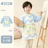 Macacão de bebê de manga comprida à prova d'água à prova de sujeira babador de alimentação roupas de pintura para crianças usar ao contrário masculino feminino jardim de infância arte
