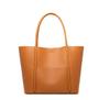Bolso de Piel de Vaca de Primera Capa Simple Transfronterizo para Mujer, Bolso Tote Moderno de Gran Capacidad, Bolso de Hombro de Moda para Mujer, Bolso de Mano Europeo y Americano