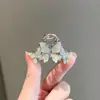 Exquisito Clip Pequeño Mini de Mariposa de Cristal para Mujeres 2025 Nuevo Pinza para el Flequillo Lateral Pinza Superior Pinza de Princesa