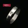 Anillo de pareja acero inoxidable acero de titanio con anillo de diamante joyería anillo simple de personalidad venta al por mayor