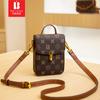 Bani Meizi Bolso para Teléfono Móvil de Mujer Moda de Lujo Ligero Portátil Bolso Bandolera Retro Flor Antigua Alto Valor de Belleza Bolso Pequeño Rígido