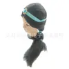 Halloween Acción Real Lámpara de Aladdín Princesa Jasmine Collar de Corona Set de Pendientes Corona de Princesa de Aleación