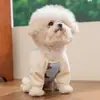 Body de Cuatro Patas con Estampado de Oso de Dibujos Animados para Primavera y Verano, para Perros Pequeños, Bichón, Teddy, Ropa para Mascotas, Ropa para Perros, Ropa para Gatos