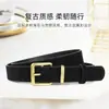 Cinto de Camurça Novo Transfronteiriço Retro Decorativo para Terno Jeans Moda High-End Feminino com Fivela de Pino