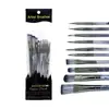 Conjunto de Pincéis para Tinta a Óleo 10 Peças Transfronteiriço Cabo de Plástico Cerdas de Nylon Pincel para Guache Aquarela Acrílico Pincel de Pintura