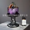 Copas de Vidrio de Alta Calidad para Velas para Decoración del Hogar, Portavelas Aromaterapéuticos sin Llama, Disponibles en Múltiples Colores, Acabado de Iones Galvanizados Pintados en Spray