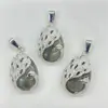 Venta al por mayor de fábrica piedra natural cristal ágata gema aleación pavo real colgante accesorios con forma de gota collar transfronterizo europeo y americano