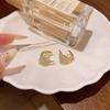 Pendientes de Trigo de Circonita Micro-incrustada Exquisitos de Nicho de Lujo Ligero para Mujer, Pendientes de Perlas Elegantes de Alta Gama Combinables con Todo, Pendientes de Celebridad de Internet