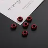 Contas de Roda Coloridas de Cor Sólida com Furo Grande Contas Planas Redondas de Ábaco Materiais para Pulseira de Miçangas Artesanais DIY Acessórios de Cabelo Acessórios de Joias