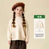 Ropa para Niños Tongbei 2025 Invierno Nuevo Suéter para Niñas Ropa de Punto Cálida con Volantes de Cuello Alto para Bebés
