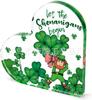 St Transparente de Acrílico de Trébol de Cuatro Hojas Nuevo Producto Transfronterizo. Decoración del Día de San Patricio Bendición Irlandesa Adornos Decorativos