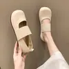 Zapatos Mary Jane para mujer de suela blanda, nuevo estilo otoño 2026, versión coreana, punta redonda, corte bajo, suela plana, adecuados para combinar con faldas
