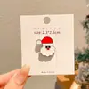 Broche de Reno de Santa Claus Navideño Insignia Metálica Linda Japonesa Pin Botón de Ropa de Dibujos Animados Accesorios Adorno de Regalo