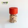 650ml caramelo de fruta confitada de kumquat mascota botella redonda de plástico transparente polvo de notoginseng té con aroma a nuez herbal tarro sellado para té