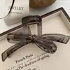 Clip Garra de Moño con Pedrería Estilo Coreano para Mujer Parte Trasera de la Cabeza Clip Tiburón para Cabello Pasador para Cabello Fijo para Moño Alto Tocado