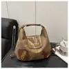 Bolsa de Hombro para Mujer Nueva de Otoño e Invierno 2025 Tendencia Nicho Moda Bolso Tote Grande de Gran Capacidad para Viajes