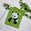 Bolsa de Tricô Ins Desenho Panda Feminina Moda para Carregar na Mão Grande Capacidade Bolsa de Ombro Bolsa Transversal Bolsa