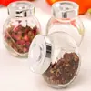 Botella de Té de Flores Botella de Dulces Latas de Té Botella de Miel Tambor Plano Hueso Plano Botella de Especias Tamaño Tarro de Almacenamiento