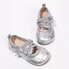 Zapatos de princesa de moda de lunares para niñas, nueva colección de otoño 2026, zapatos de princesa de suela blanda para niñas pequeñas, merceditas dulces