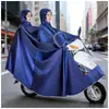 Impermeable Auténtico para Motocicleta y Vehículo Eléctrico, Impermeable para Lluvia Fuerte, Unisex, Protección Facial y para Pies, Poncho de Lluvia Ampliado y Engrosado, Impermeable para Dos Personas