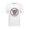 Camiseta de Manga Corta para Hombre 2026 Estilo Nuevo con Pedrería y Estampado de Leopardo Láser, Camiseta de Verano de Marca de Moda para Hombre