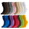Em estoque Meias Amazon Femininas Cano Longo Outono e Inverno Espessadas terry Stouch socks Bolha Amontoada Meias para Panturrilha