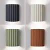 Lámpara de pasillo estilo wabi-sabi transfronteriza LED lámpara de pared macaron lámpara de entrada de noche lámpara de pasillo lámpara de pared de columna romana de resina
