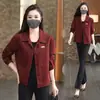 Chaqueta de mezclilla de algodón puro para mujer, nueva estilo coreano primavera y otoño 2026, moderna, holgada, adelgazante, chaqueta casual